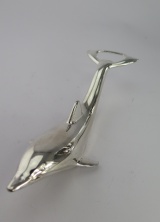 Bild p ppnare delfin silverfrgad smide