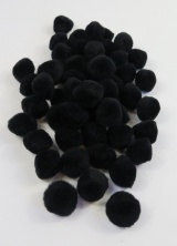 Produktbild p PomPoms svarta 20mm