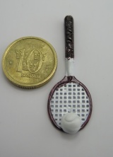 Bild p **Miniatyr** Tennisracket med boll