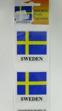 Produktbild p Stickers Svenska flaggan