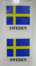 Produktbild p Stickers Svenska flaggan