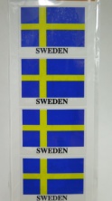 Produktbild p Stickers Svenska flaggan