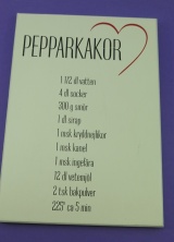 Bild p Tavla i tr **Pepparkakor**